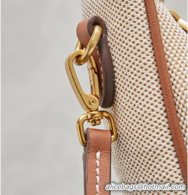 Good Cheapest Miu Miu Wander Fabric Hobo Mini bag 5BC125 Apricot 2026