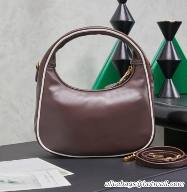 Most Popular Miu Miu Wander Calf Leather Hobo Mini bag 5BC125 Briar 2026
