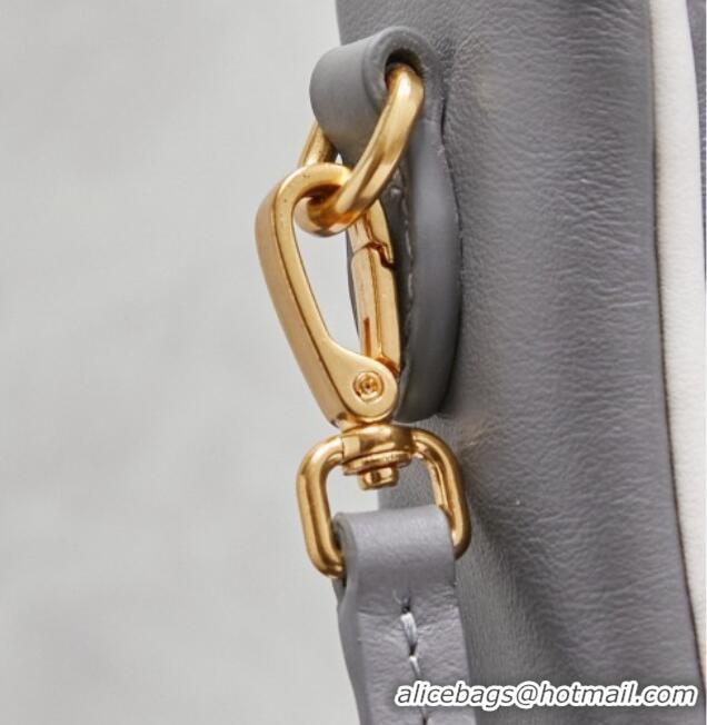 New Design Miu Miu Wander Calf Leather Hobo Mini bag 5BC125 Grey 2026