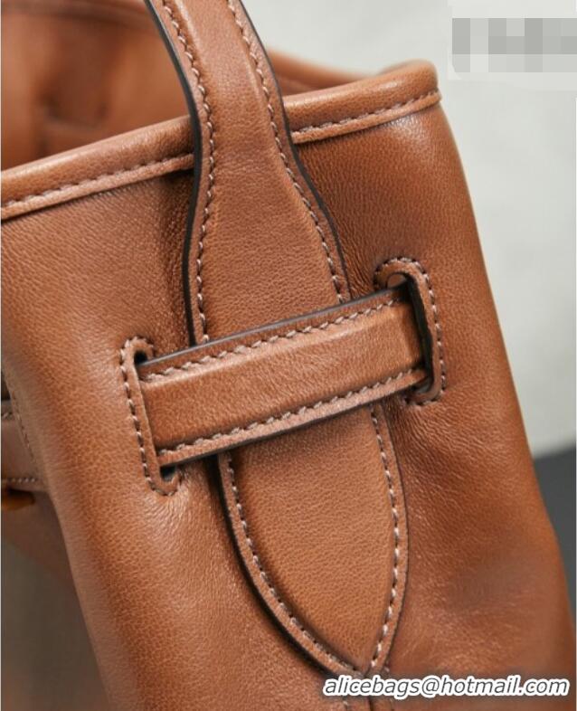 Modern Classic Miu Miu Aventure Nappa Leather Bucket Bag 5BE101 Brown 2026