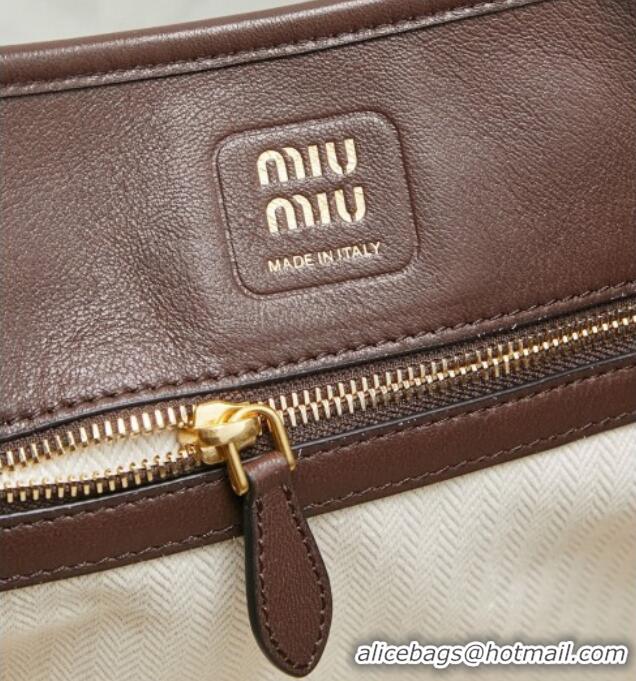 Shop Cheap Miu Miu Aventure Nappa Leather Bucket Bag 5BE101 Briar 2026