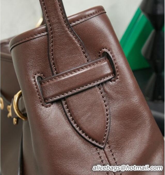 Shop Cheap Miu Miu Aventure Nappa Leather Bucket Bag 5BE101 Briar 2026