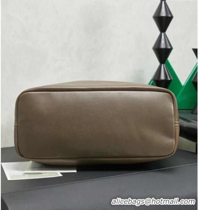 Market Sells Miu Miu Aventure Nappa Leather Bucket Bag 5BE101 Tundra 2026