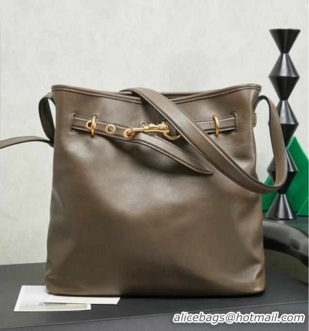 Market Sells Miu Miu Aventure Nappa Leather Bucket Bag 5BE101 Tundra 2026