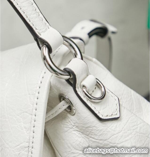Sophisticated Discount Miu Miu Crinkle Leather Backpack 5BZ043 White 2026