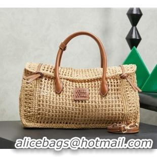 Most Popular Miu Miu Raffia Top-handle Bag 5BA315 2026