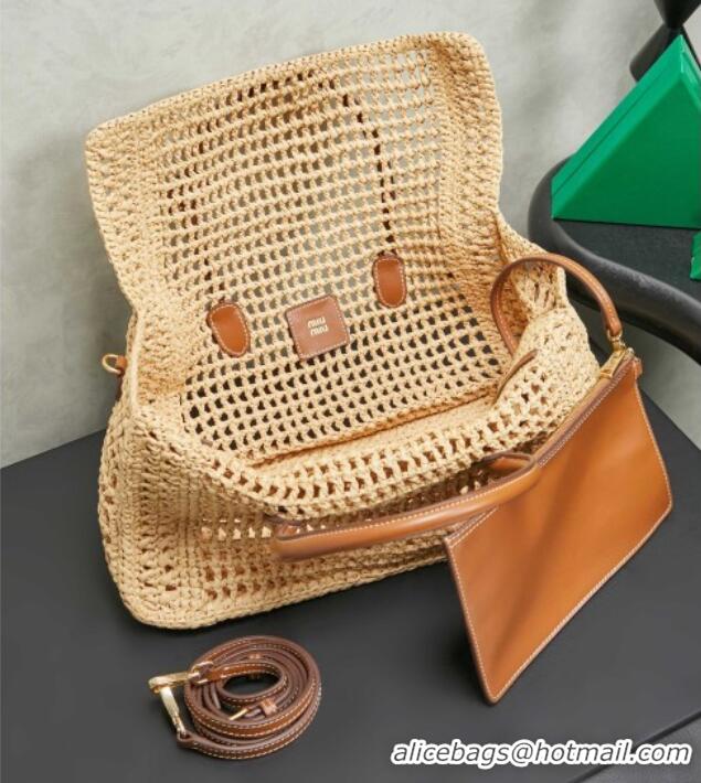 Most Popular Miu Miu Raffia Top-handle Bag 5BA315 2026
