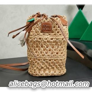 Grade Quality Miu Miu Raffia Crochet Pouch 5BE104 2026