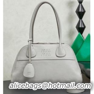 Well Crafted Miu Miu Vivant Nappa Leather Bag 5BB199 Grey 2026