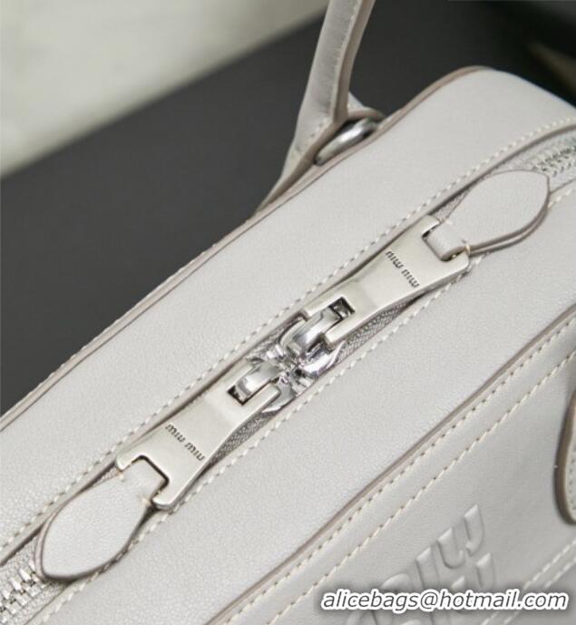 Well Crafted Miu Miu Vivant Nappa Leather Bag 5BB199 Grey 2026