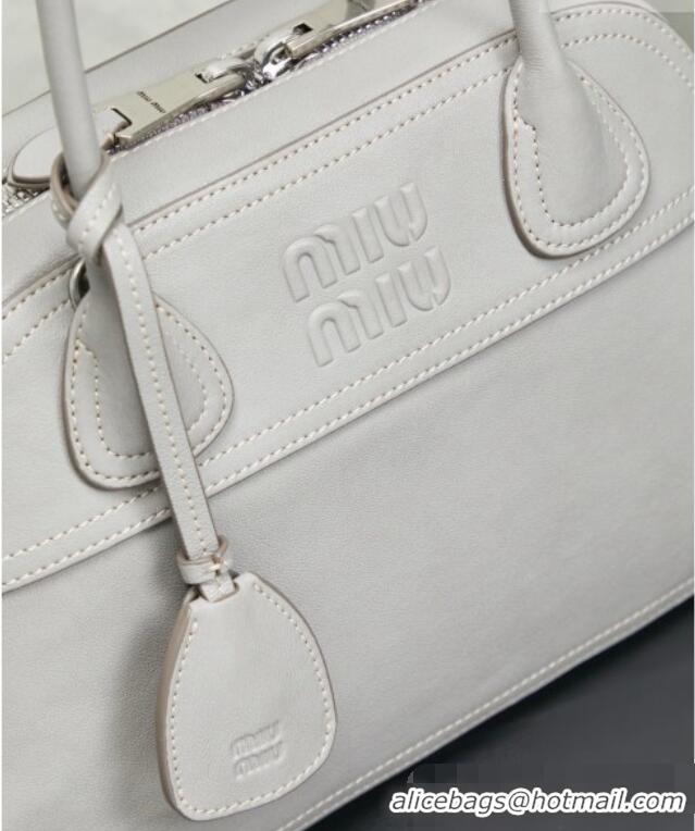 Well Crafted Miu Miu Vivant Nappa Leather Bag 5BB199 Grey 2026
