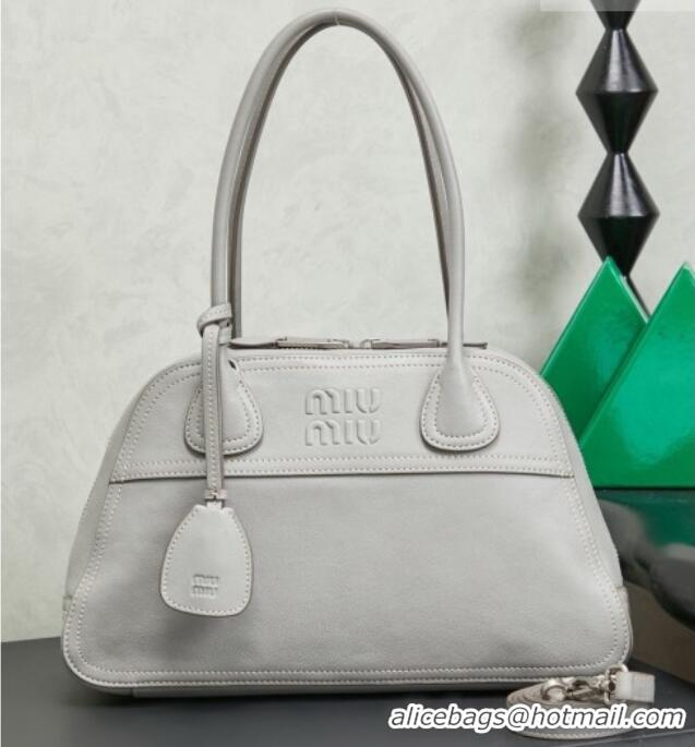 Well Crafted Miu Miu Vivant Nappa Leather Bag 5BB199 Grey 2026