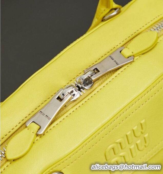 Best Grade Miu Miu Vivant Nappa Leather Bag 5BB199 Yellow 2026
