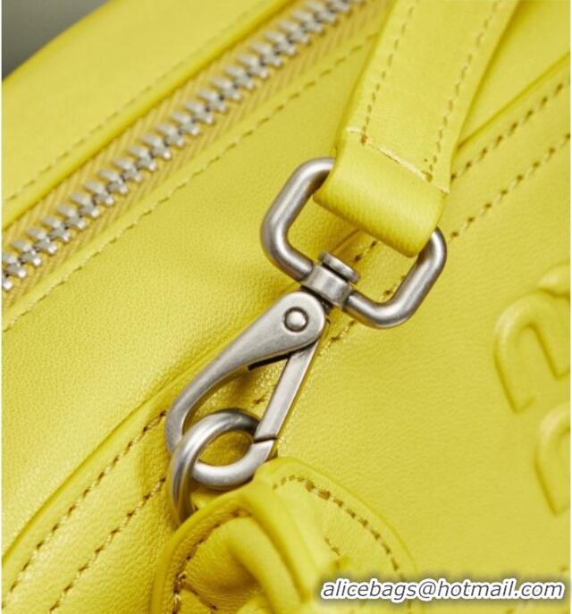 Best Grade Miu Miu Vivant Nappa Leather Bag 5BB199 Yellow 2026