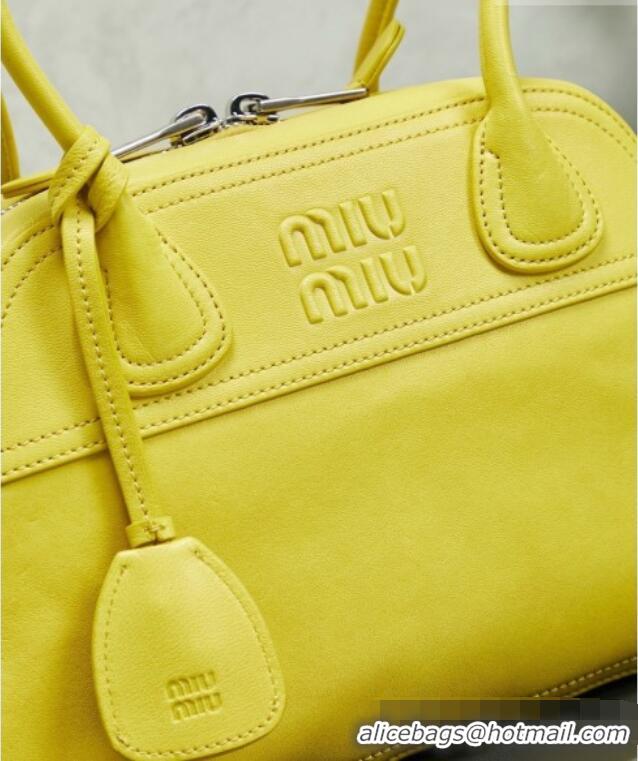 Best Grade Miu Miu Vivant Nappa Leather Bag 5BB199 Yellow 2026