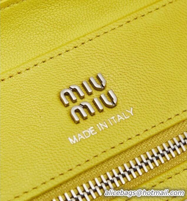 Best Grade Miu Miu Vivant Nappa Leather Bag 5BB199 Yellow 2026