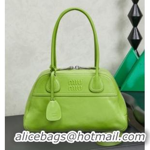 Buy New Cheap Miu Miu Vivant Nappa Leather Bag 5BB199 Green 2026