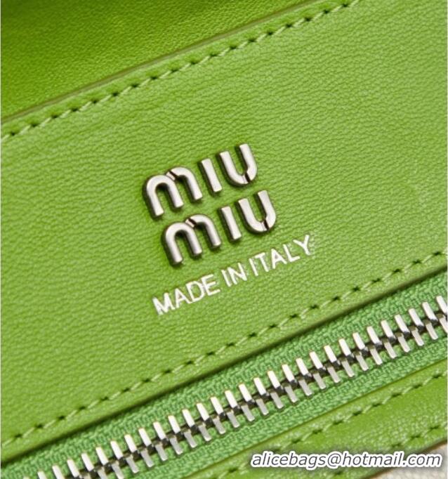 Buy New Cheap Miu Miu Vivant Nappa Leather Bag 5BB199 Green 2026