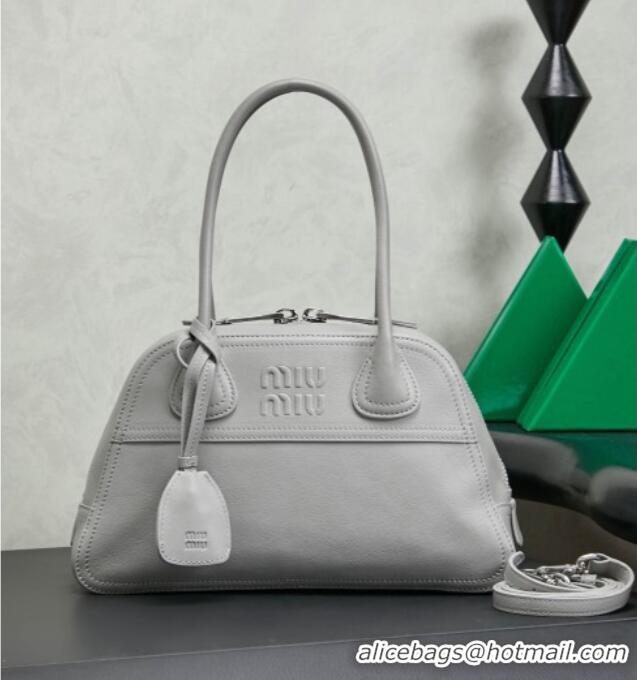 Top Grade Miu Miu Vivant Nappa Leather Bag 5BB200 Light Grey 2026