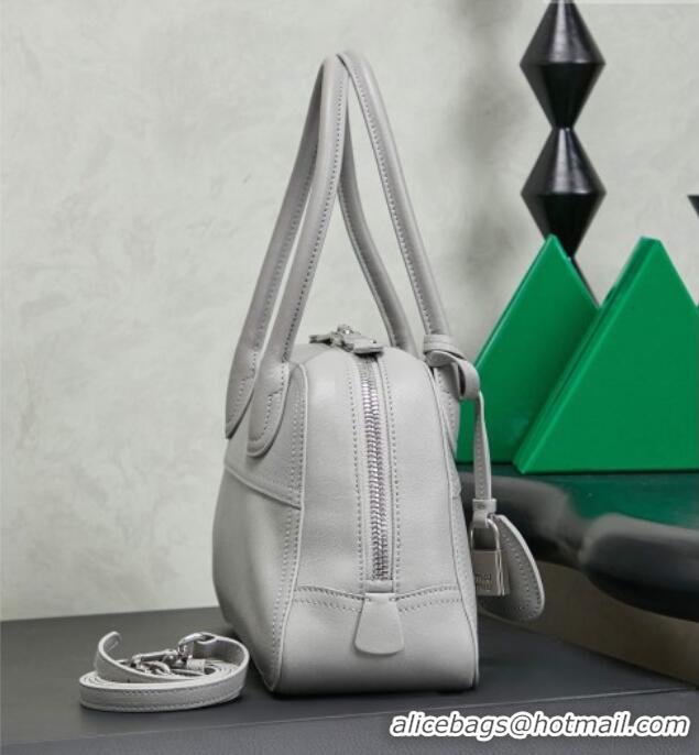 Top Grade Miu Miu Vivant Nappa Leather Bag 5BB200 Light Grey 2026