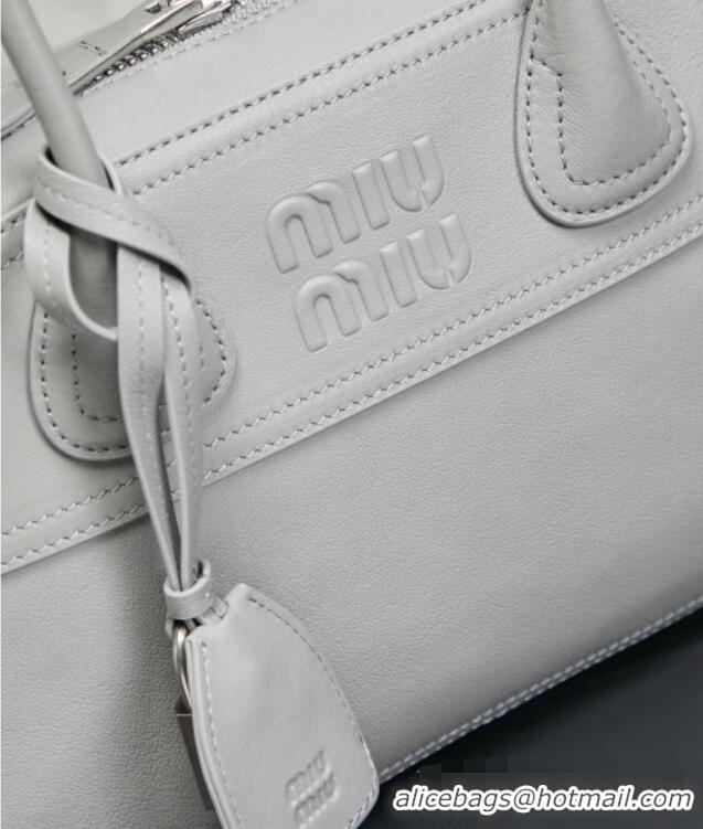 Top Grade Miu Miu Vivant Nappa Leather Bag 5BB200 Light Grey 2026