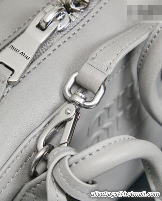 Top Grade Miu Miu Vivant Nappa Leather Bag 5BB200 Light Grey 2026