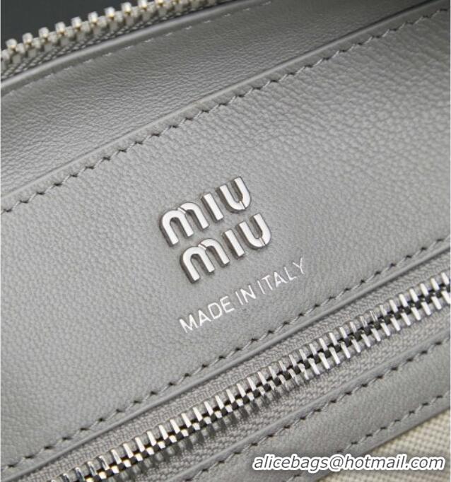 Top Grade Miu Miu Vivant Nappa Leather Bag 5BB200 Light Grey 2026