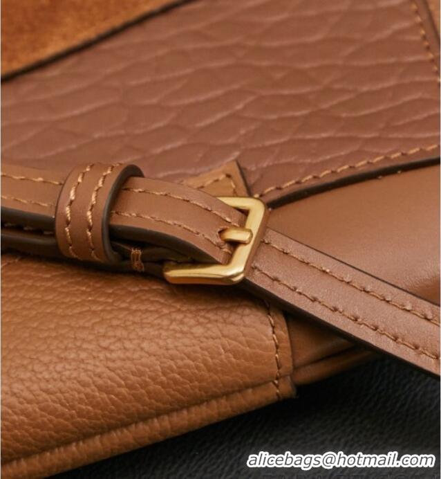 Best Product Miu Miu Ivy Leather & Suede Handbag 5BA281 Brown 2026