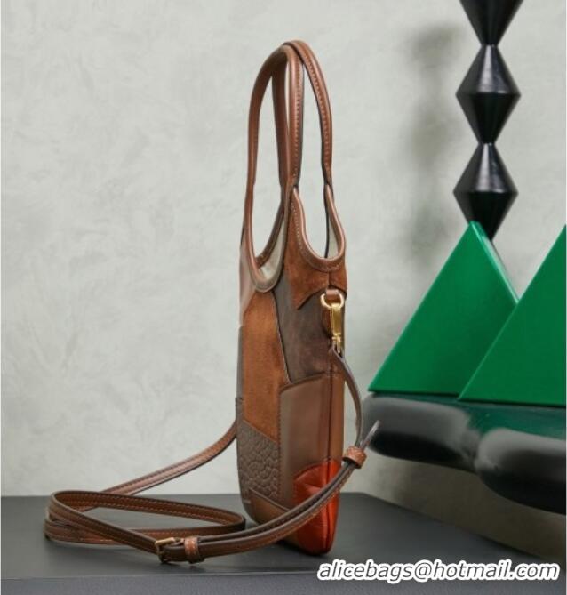 Best Product Miu Miu Ivy Leather & Suede Handbag 5BA281 Brown 2026
