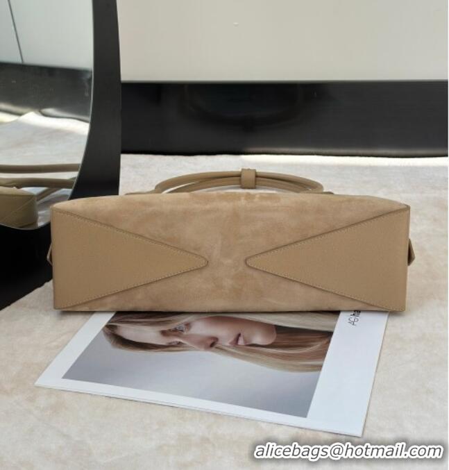 Buy Grade Alaia Le Tecket Medium Long Shoulder bag in Suede 8815M Beige 2026