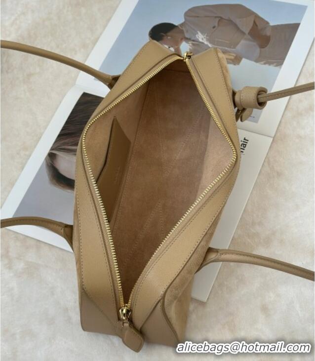 Buy Grade Alaia Le Tecket Medium Long Shoulder bag in Suede 8815M Beige 2026