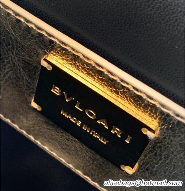 Best Product Bvlgari Serpentine Mini Tote bag in Suede and Crystals 403049 Gold/Grey 2026