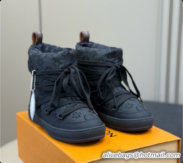 Low Price Louis Vuitton LV Cloud Lace-Up Ankle Boot Sneaker 1AIVCZ LV091751 Black 2026