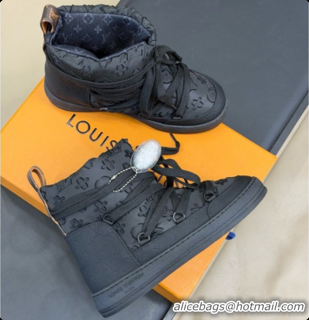 Low Price Louis Vuitton LV Cloud Lace-Up Ankle Boot Sneaker 1AIVCZ LV091751 Black 2026