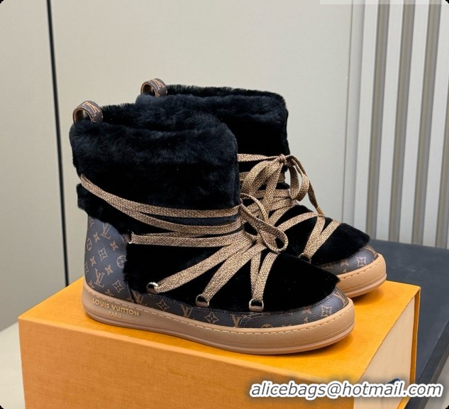 New Style Louis Vuitton LV Cloud Lace-Up Ankle Boot Sneaker 1AIV15 LV091752 Black 2026