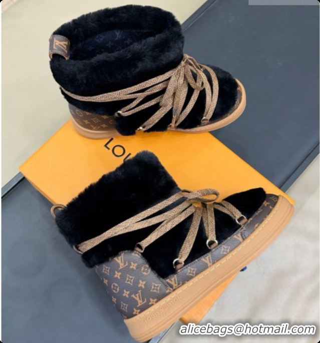 New Style Louis Vuitton LV Cloud Lace-Up Ankle Boot Sneaker 1AIV15 LV091752 Black 2026
