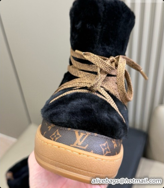 New Style Louis Vuitton LV Cloud Lace-Up Ankle Boot Sneaker 1AIV15 LV091752 Black 2026