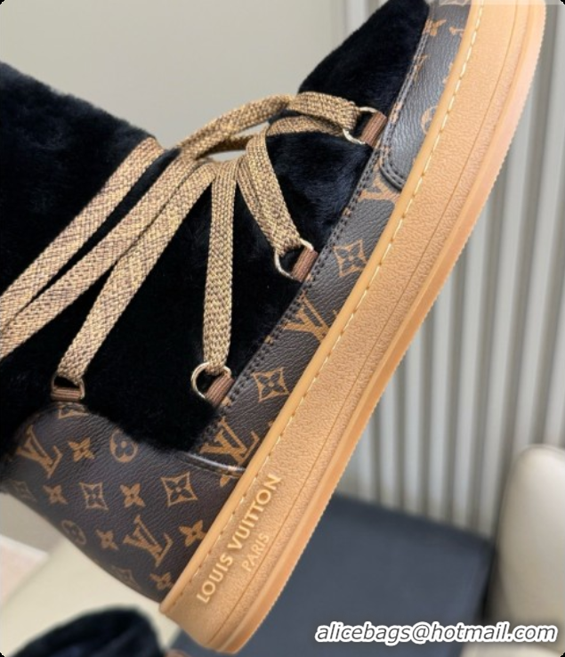 New Style Louis Vuitton LV Cloud Lace-Up Ankle Boot Sneaker 1AIV15 LV091752 Black 2026