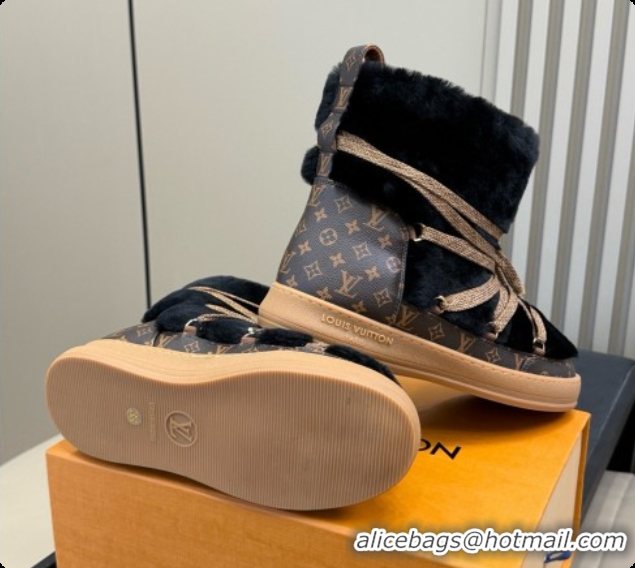New Style Louis Vuitton LV Cloud Lace-Up Ankle Boot Sneaker 1AIV15 LV091752 Black 2026