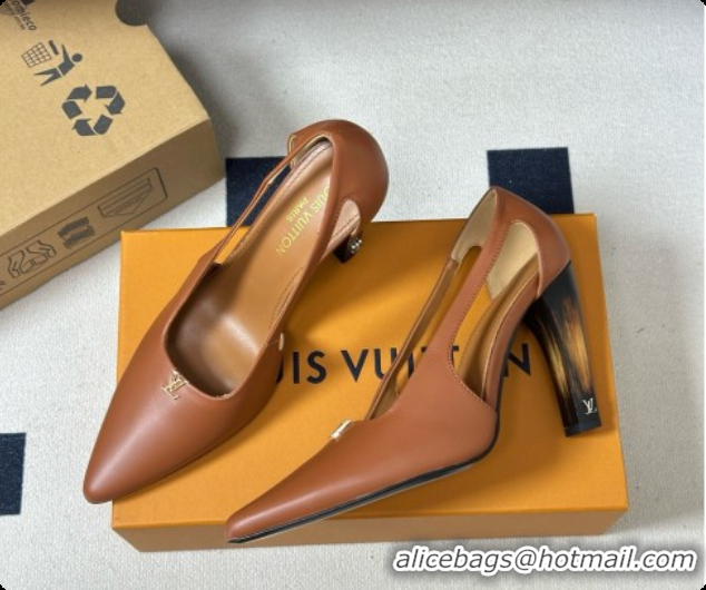 Classic Hot Louis Vuitton Luna Pump in Calfskin LV091755 Brown 2026