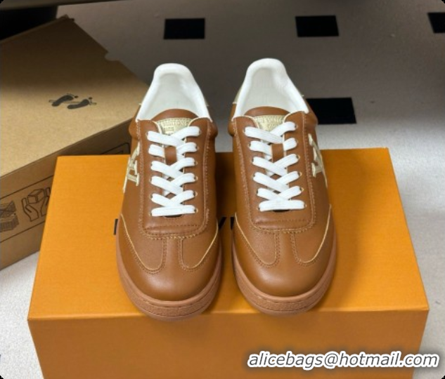 Good Quality Louis Vuitton Frontrow Sneaker in Brown Calfskin LV091760 2026