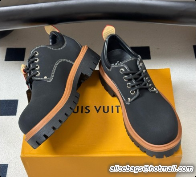 Unique Style Louis Vuitton LV Remix Derby in Black Plain Calf Leather 1AIWZ1 2026