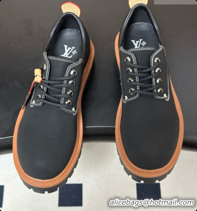 Unique Style Louis Vuitton LV Remix Derby in Black Plain Calf Leather 1AIWZ1 2026