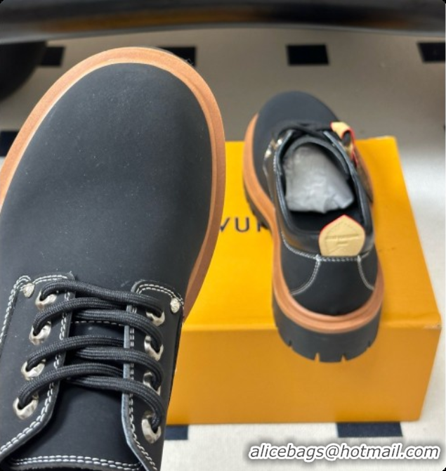 Unique Style Louis Vuitton LV Remix Derby in Black Plain Calf Leather 1AIWZ1 2026