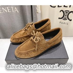 Good Taste Saint Laurent Suede Loafers Y091923 Brown 2026