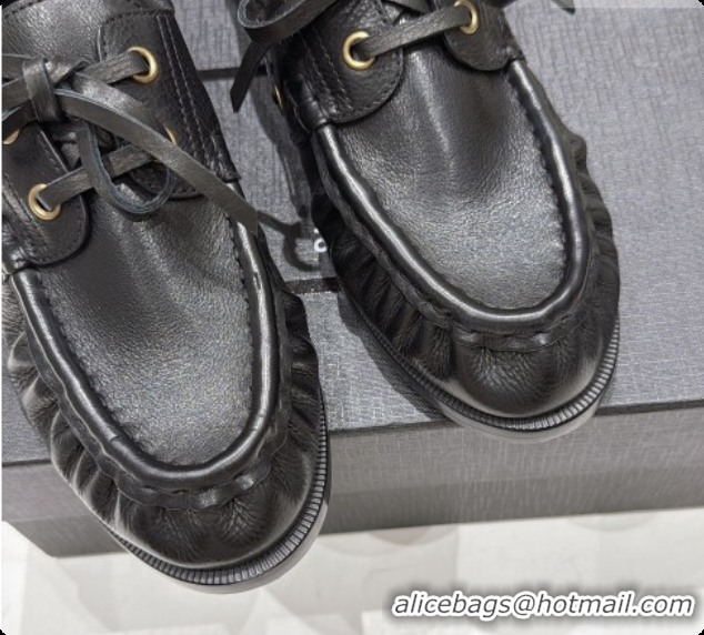 Good Product Saint Laurent Calfskin Loafers Y091924 Black 2026