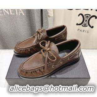 Top Quality Saint Laurent Calfskin Loafers Y091927 Brown 2026