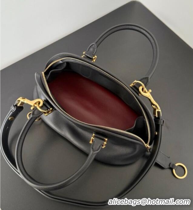 Buy Cheap Balenciaga Bolero Bowling Bag Mini in Black Smooth calfskin leather/aged-gold hardware 71245 2026