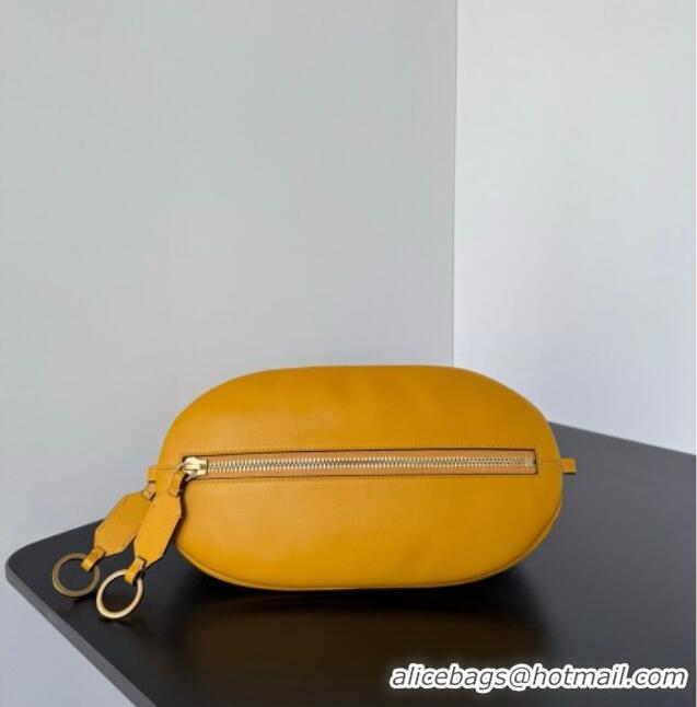 Inexpensive Balenciaga Bolero Bowling Bag Mini in Curry Yellow Smooth calfskin leather/aged-gold hardware 71245 2026
