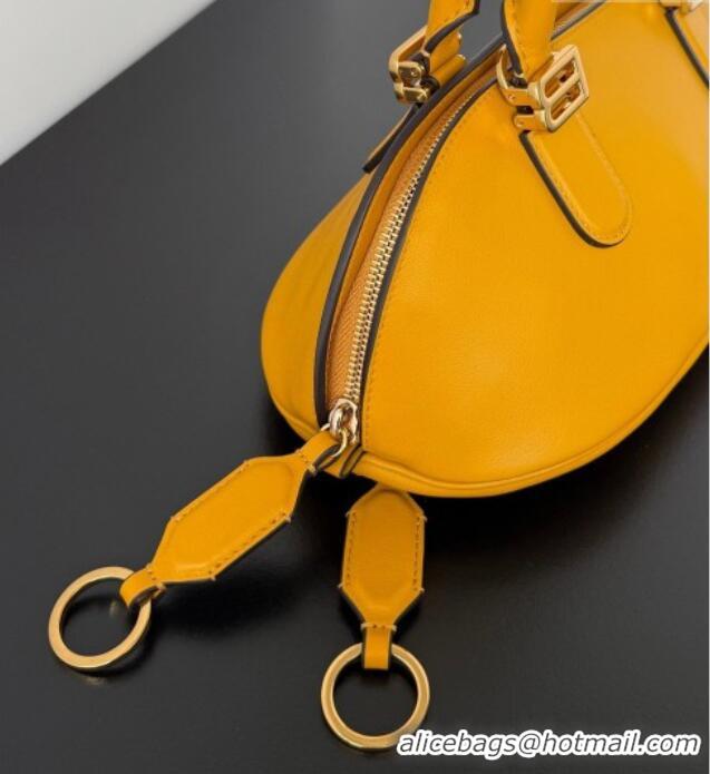 Inexpensive Balenciaga Bolero Bowling Bag Mini in Curry Yellow Smooth calfskin leather/aged-gold hardware 71245 2026